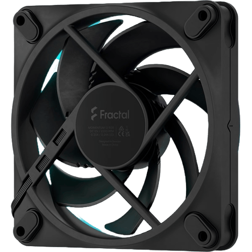 Fractal Momentum 12 RGB 120mm PWM Case Fan in Black